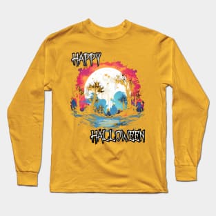 Spooky Forest Happy Halloween Long Sleeve T-Shirt